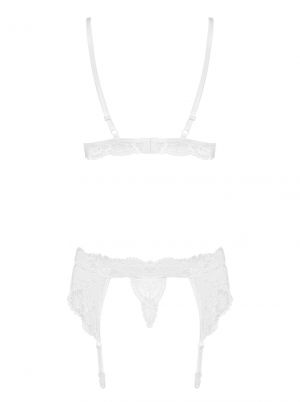 BH, Strumpfhaltergürtel und String im Set - weiß - Collection Melanie