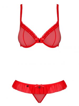 BH und String im Set - rot - Collection Barbara