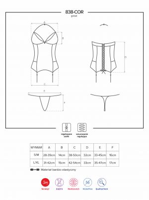 Corsage - rot - Collection Corinna