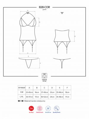 Corsage - schwarz - Collection Paula