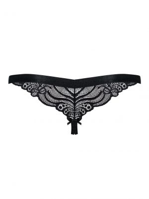 Crotchless Thong - schwarz - Collection Paula