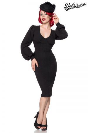 Retro Kleid schwarz 1-50079-002
