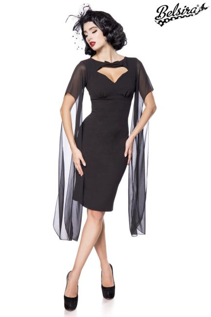 Retro Kleid schwarz 1-50107-002