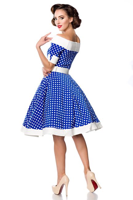 schulterfreies Swing-Kleid