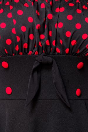 schulterfreies Swing-Kleid