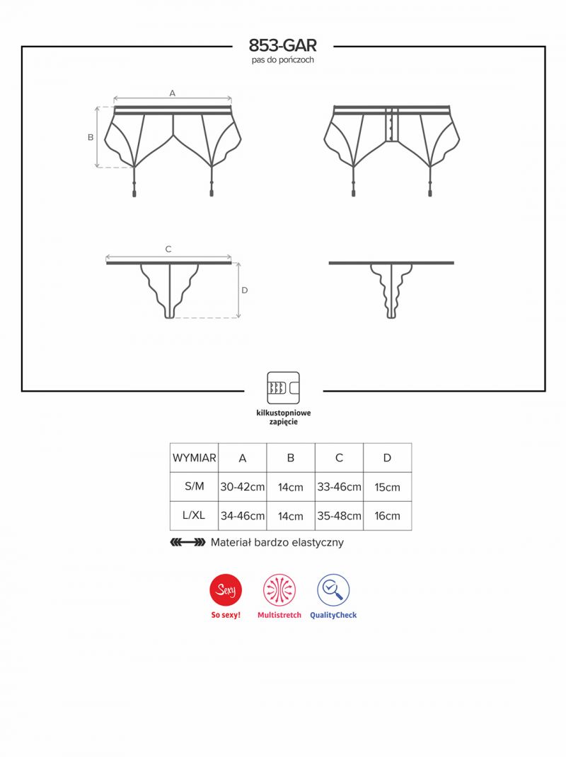 853-GAR-2 Garter Belt weiß 853-GAR-2 Garter Belt weiß