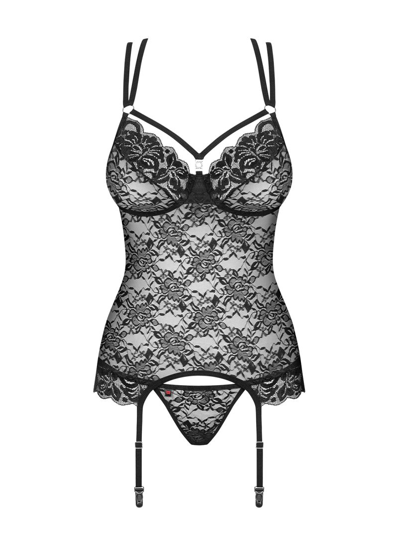 860-COR-1 Corsage schwarz