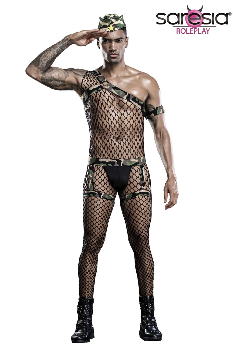 Army-Kostuem von Saresia MEN roleplay schwarz 1-18271-002 Army-Kostuem von Saresia MEN roleplay schwarz 1-18271-002