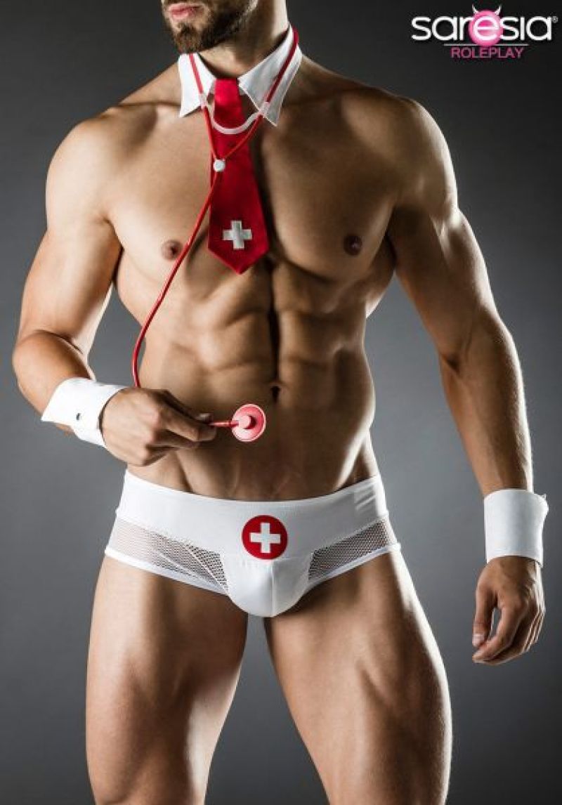 Arzt Kostuem von Saresia MAN roleplay weiss-rot 1-18184-029 Arzt Kostuem von Saresia MAN roleplay weiss-rot 1-18184-029