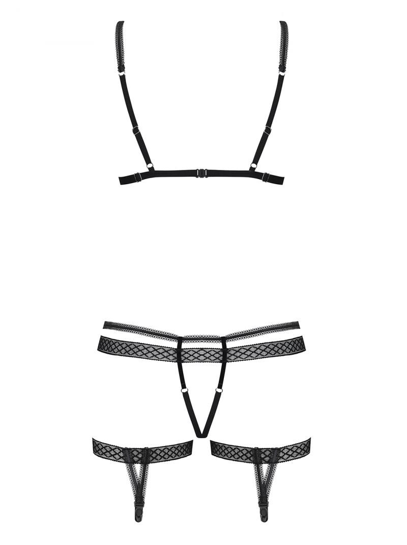 BH, Strumpfhalter und String - schwarz - Collection Francis BH, Strumpfhalter und String - schwarz - Collection Francis