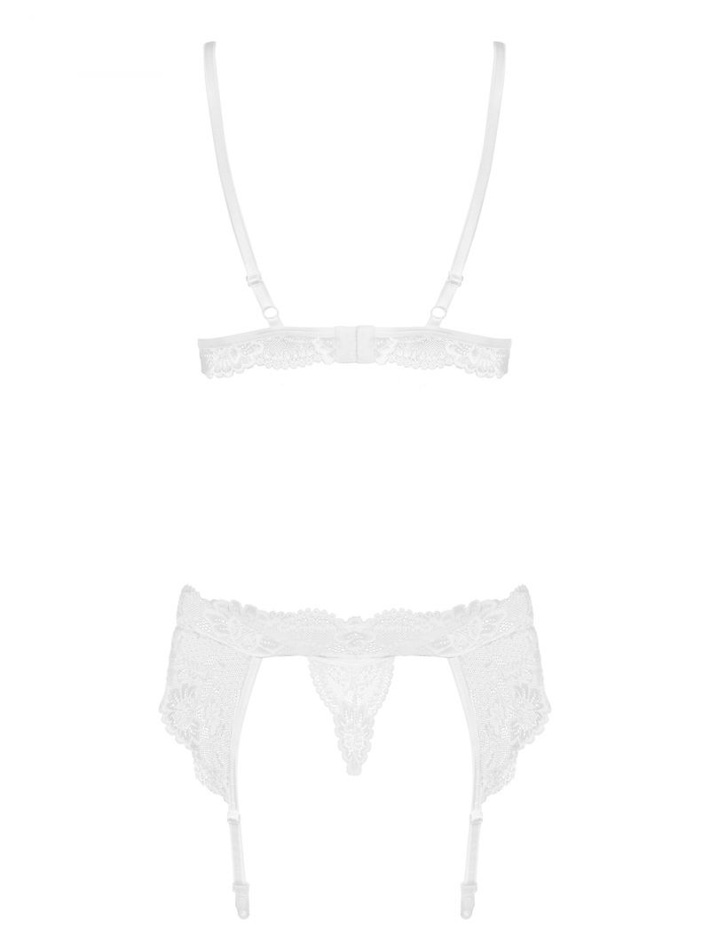 BH, Strumpfhaltergürtel und String im Set - weiß - Collection Melanie