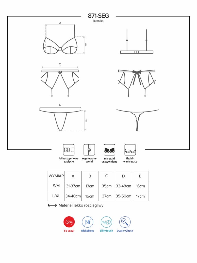 BH, Strumpfhaltergürtel und String - weiß - Collection Bianca BH, Strumpfhaltergürtel und String - weiß - Collection Bianca