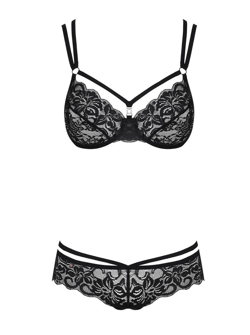 BH und String - schwarz - Collection Marie