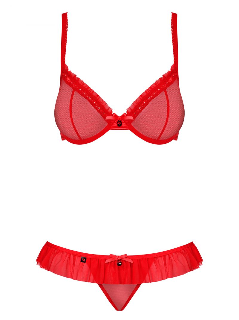 BH und String im Set - rot - Collection Barbara