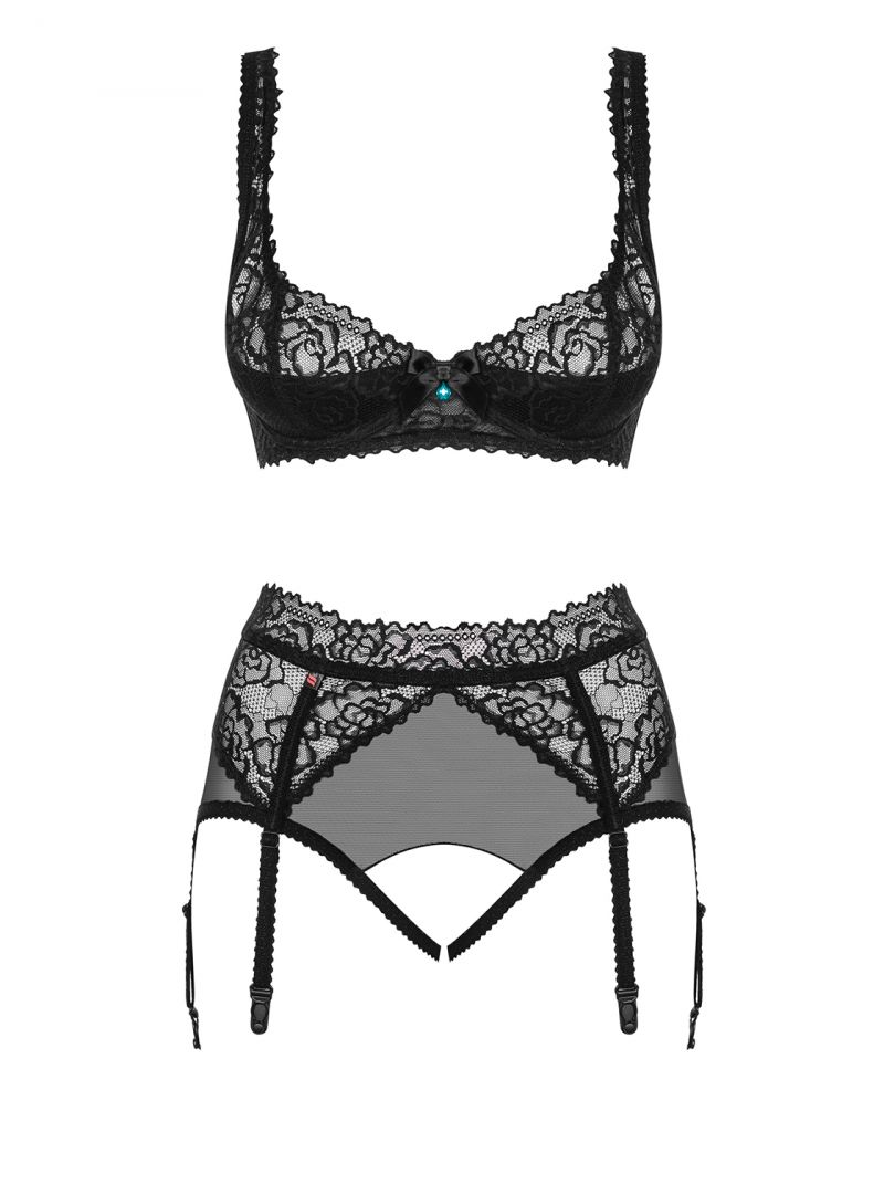 BH und Strumpfhaltergürtel - Collection black heart BH und Strumpfhaltergürtel - Collection black heart