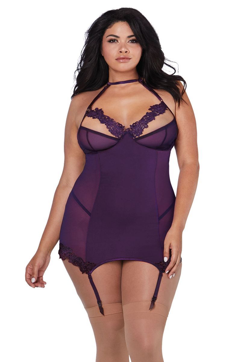 Babydoll DR12199 violett Babydoll DR12199 violett