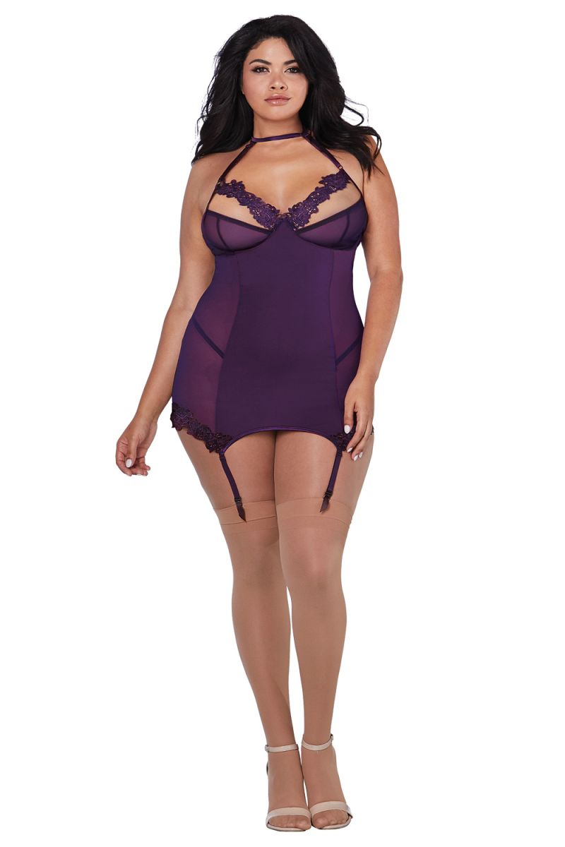 Babydoll DR12199 violett Babydoll DR12199 violett