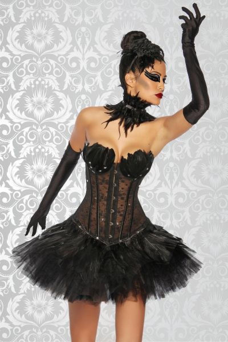 Black Swan - White Swan Corsage schwarz 1-13174-002 Black Swan - White Swan Corsage schwarz 1-13174-002