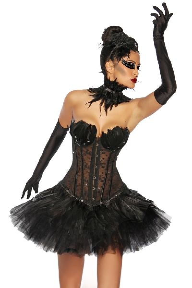 Black Swan / White Swan Corsage Black Swan / White Swan Corsage