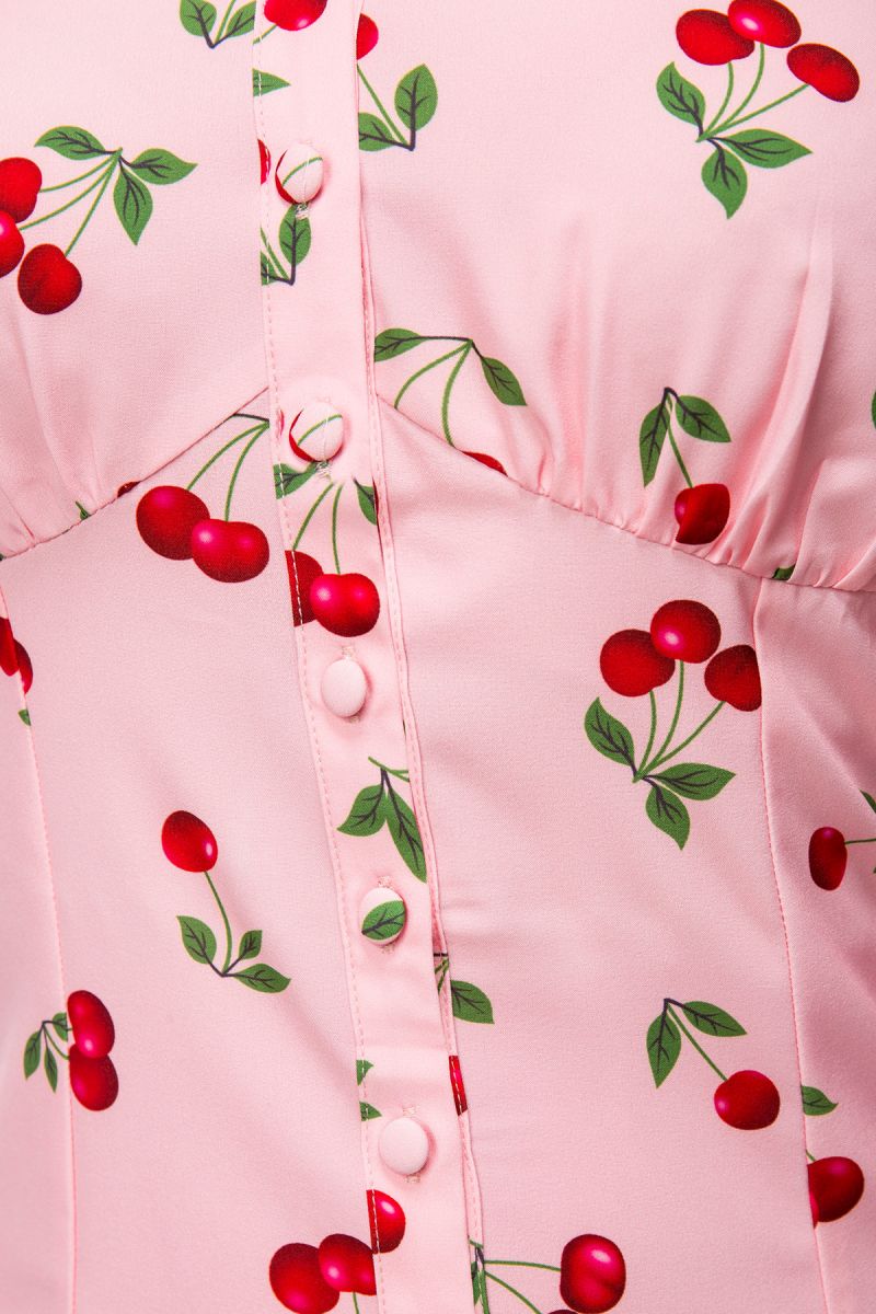 Bluse mit Kirschenmuster Bluse mit Kirschenmuster