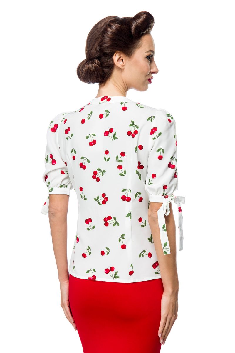 Bluse mit Kirschenmuster Bluse mit Kirschenmuster