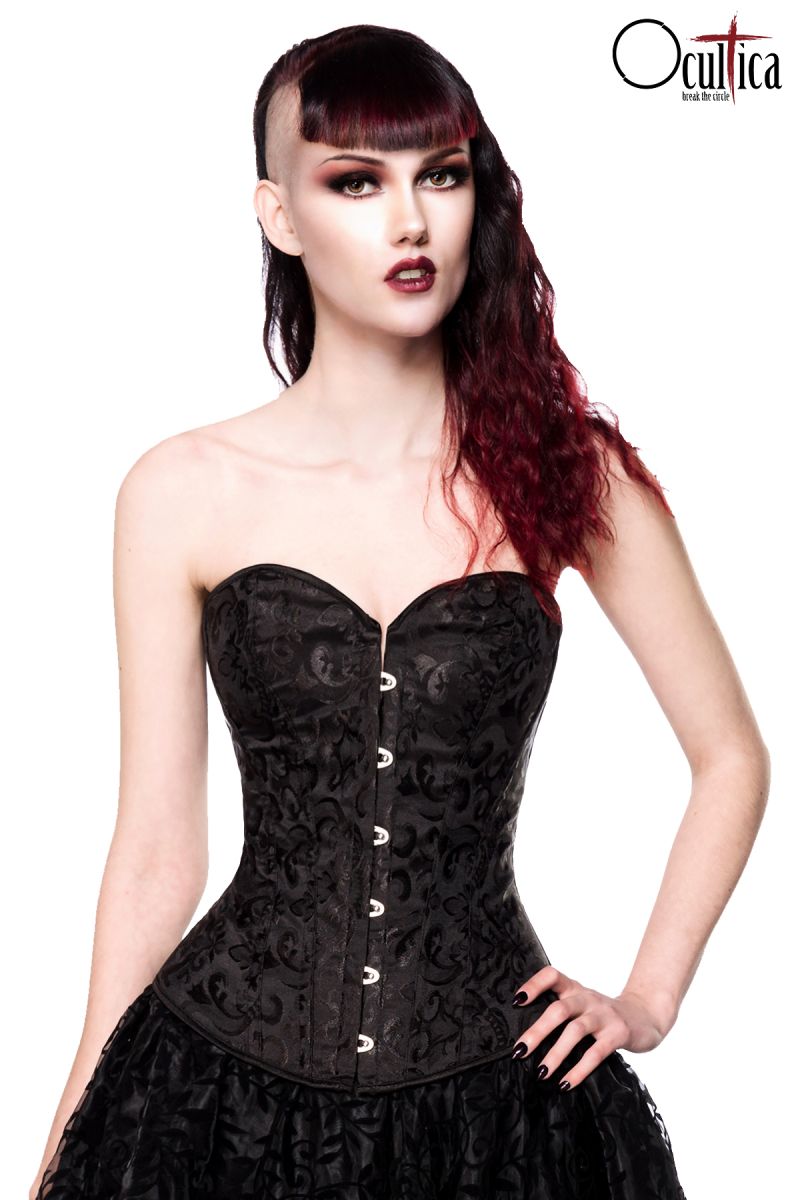 Brokat-Corsage schwarz 1-90012-002 Brokat-Corsage schwarz 1-90012-002