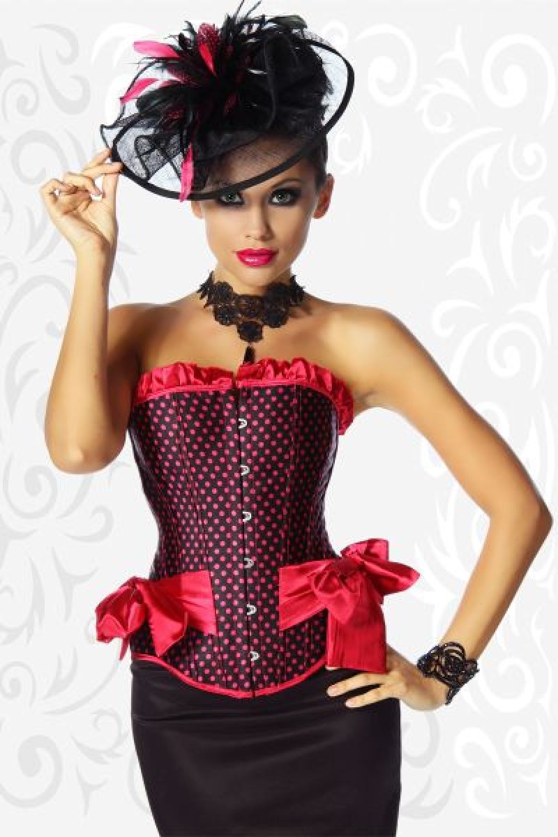 Cabaret Corsage schwarz-pink 1-12181-004 Cabaret Corsage schwarz-pink 1-12181-004