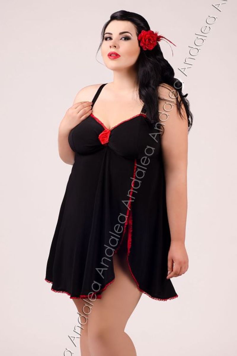 Chemise E-2009 schwarz-rot 2-4634 Chemise E-2009 schwarz-rot 2-4634
