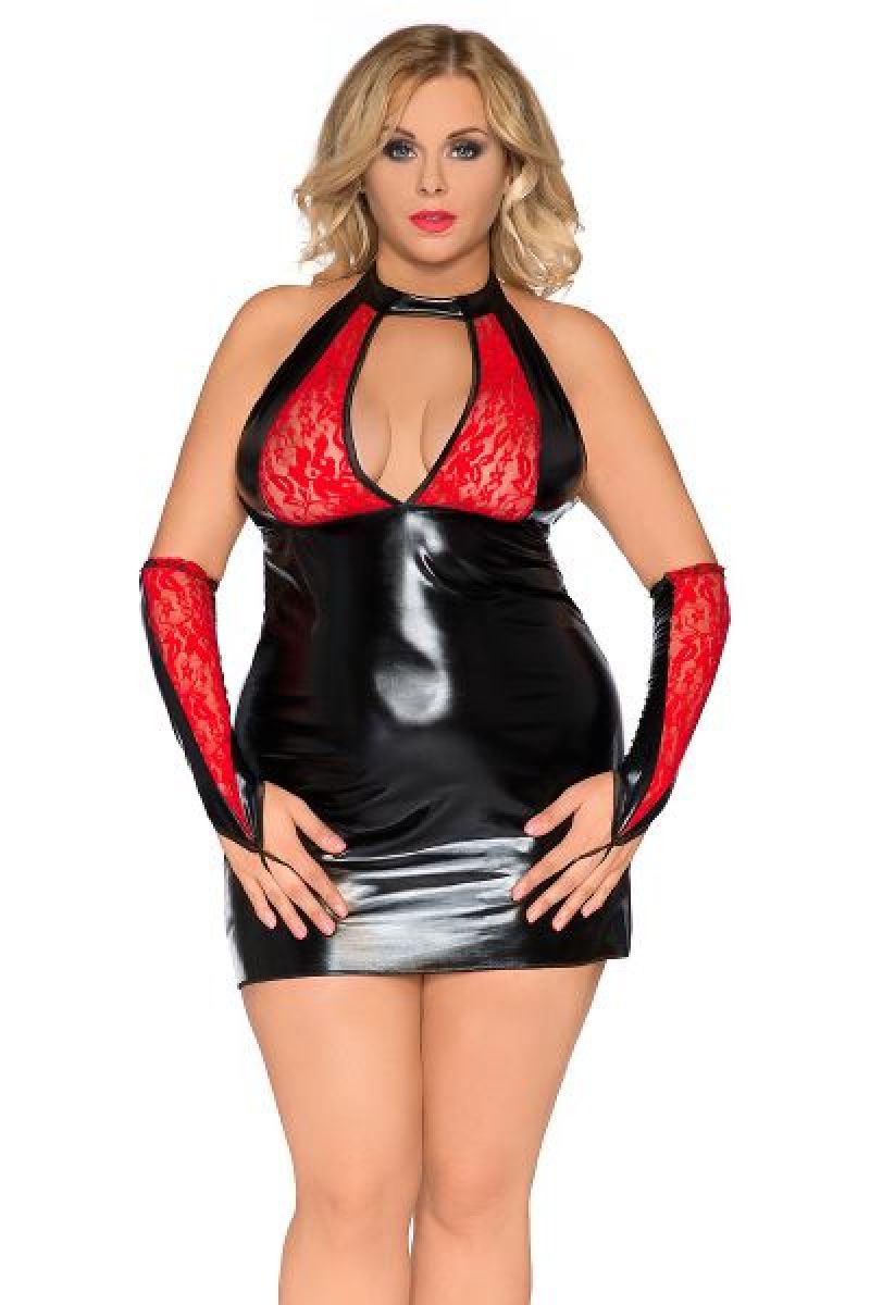 Chemise Z-5009 schwarz-rot 2-5380