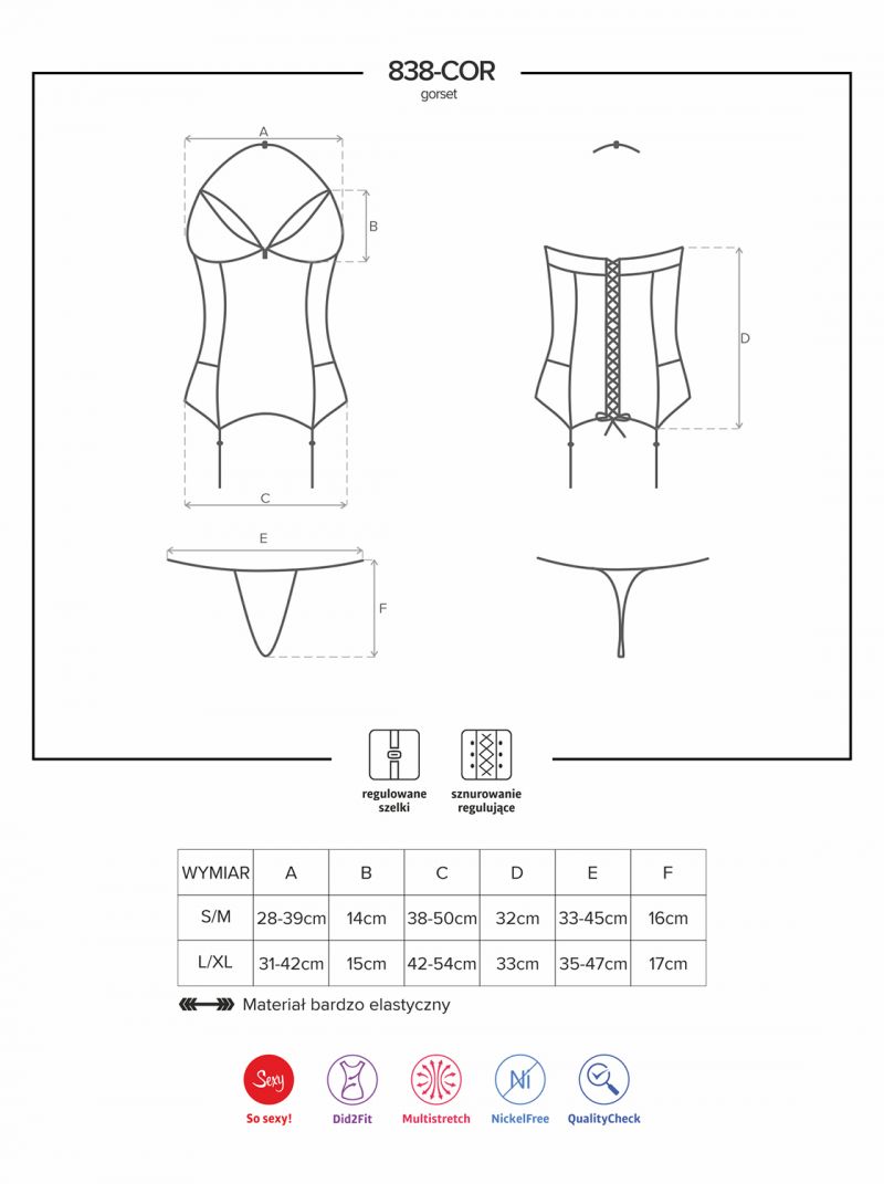 Corsage - rot - Collection Corinna