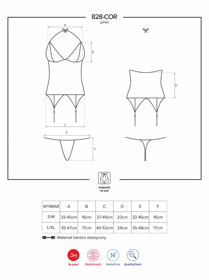 Corsage - schwarz - Collection Paula