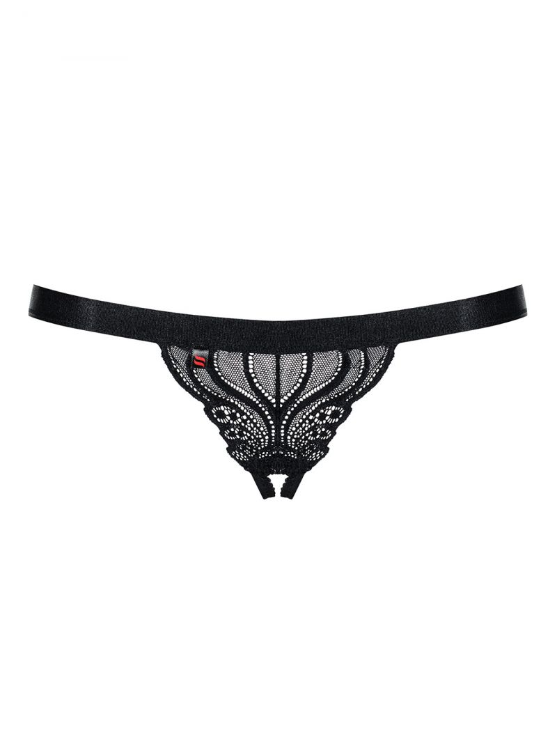 Crotchless Thong - schwarz - Collection Paula