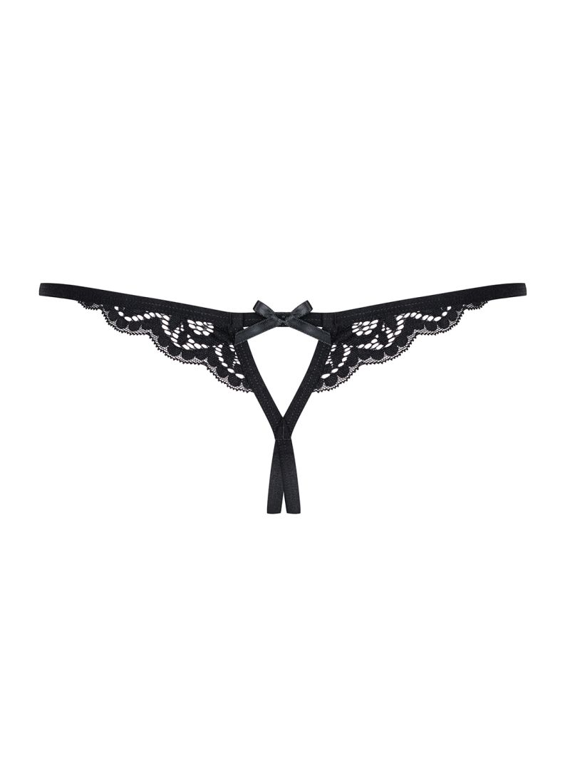 Crotchless Thong - schwarz - Collection Aphrodite