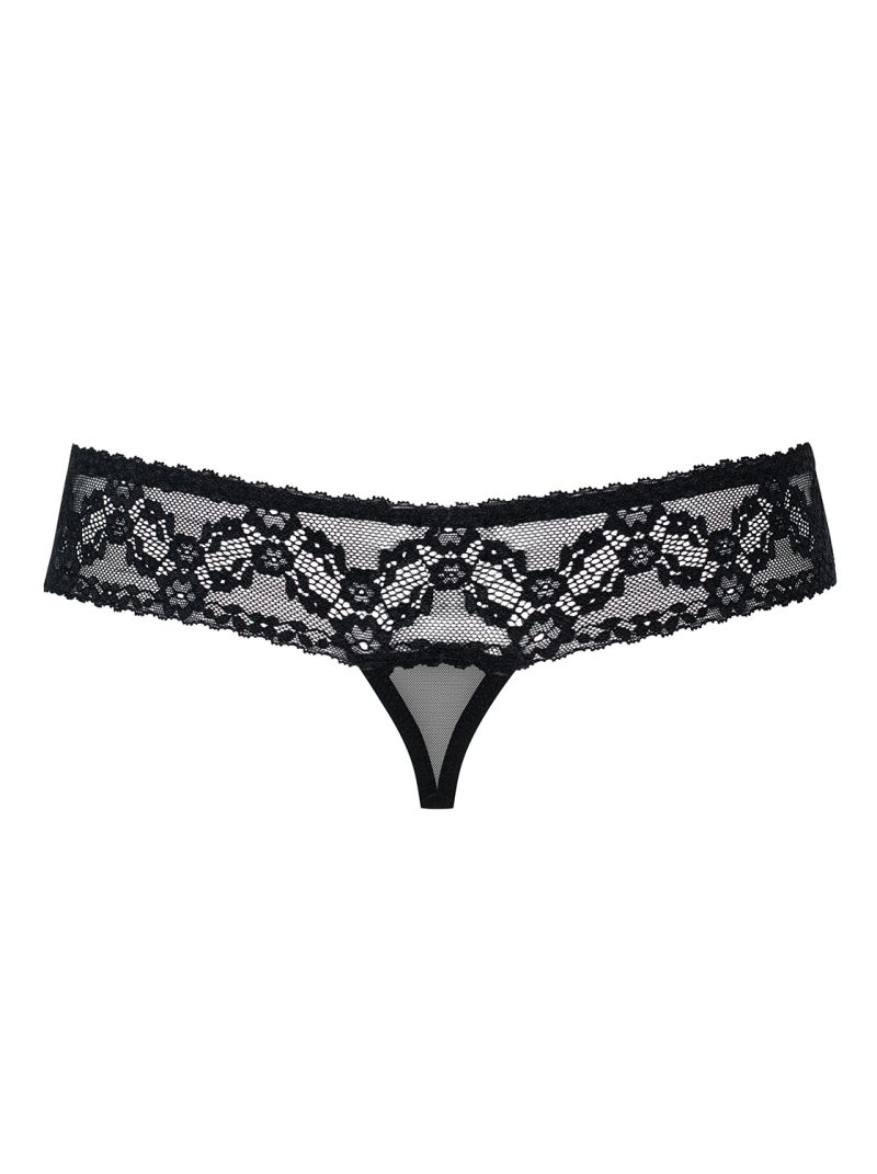 Crotchless Thong - schwarz - Collection Maxime