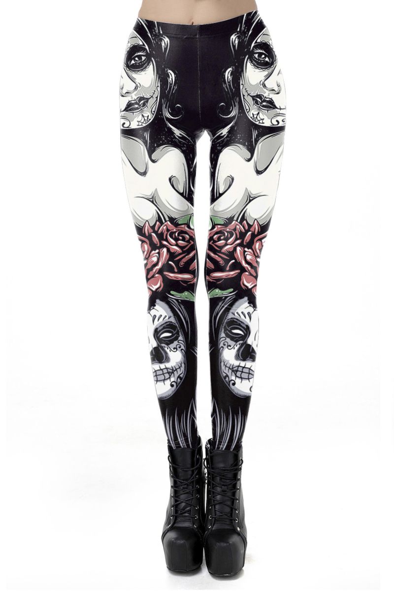 Día de Muertos Leggings Día de Muertos Leggings