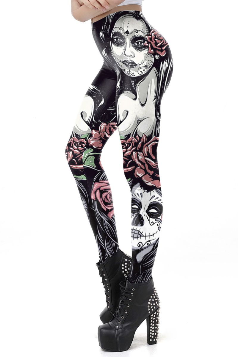 Día de Muertos Leggings Día de Muertos Leggings