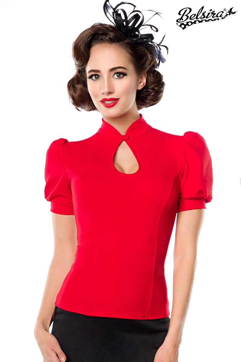 Jersey-Bluse rot 1-50056-013 Jersey-Bluse rot 1-50056-013