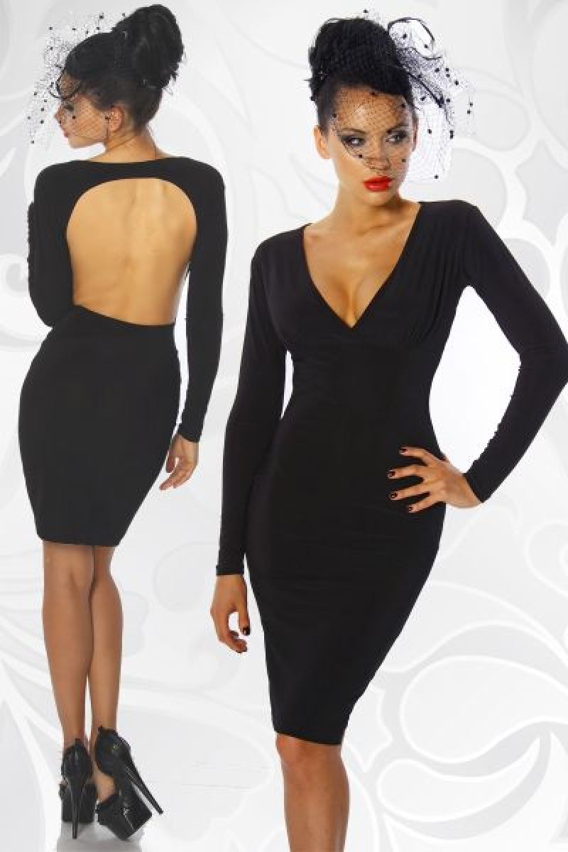 Kleid rueckenfrei schwarz 1-12472-002 Kleid rueckenfrei schwarz 1-12472-002
