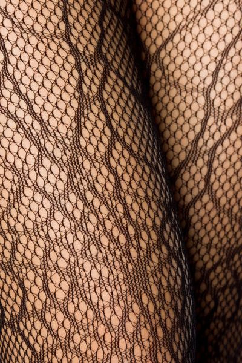 Netz-Strumpfhose mit Spinnennetz-Muster Netz-Strumpfhose mit Spinnennetz-Muster