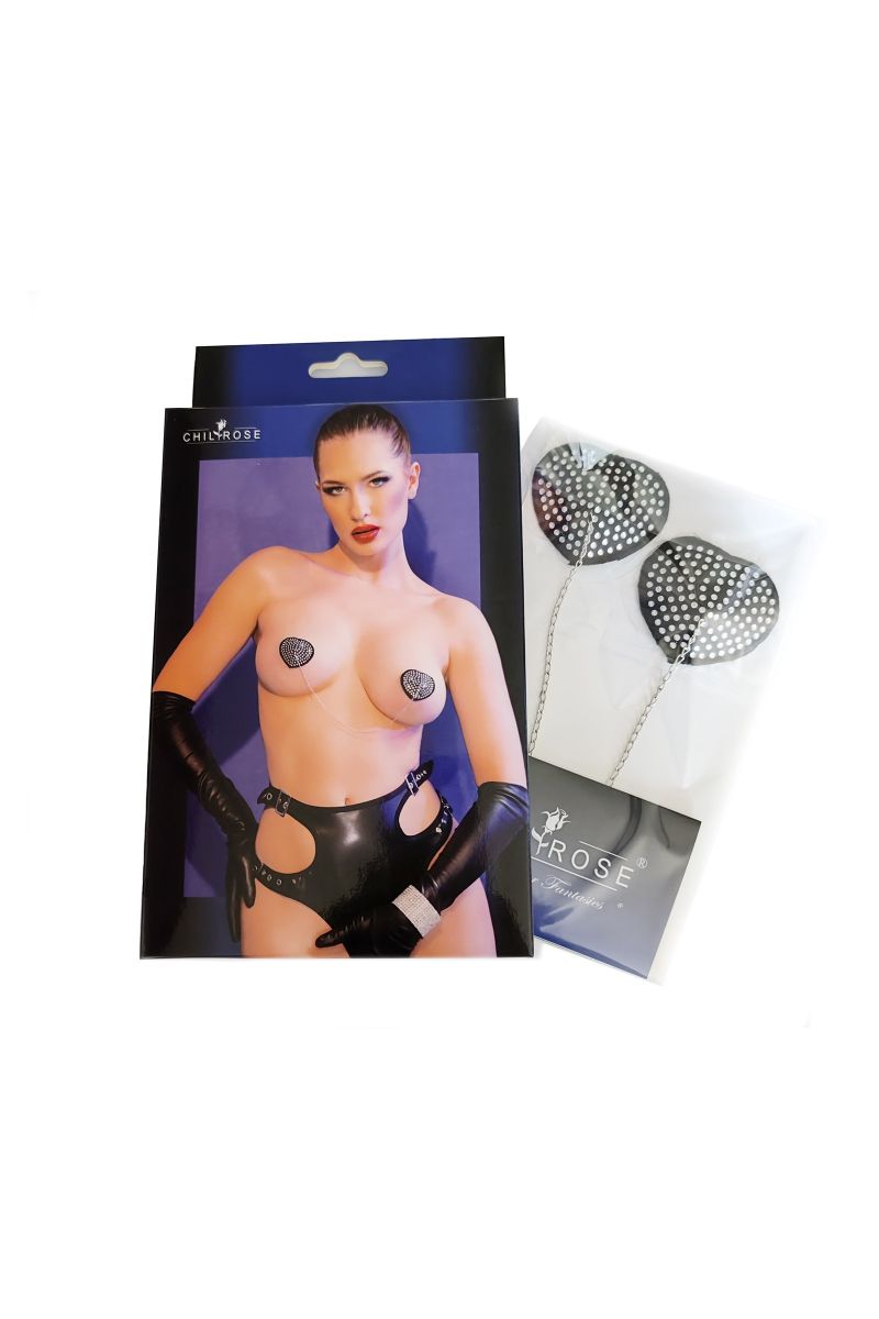 Nipple Covers CR4662 schwarz/silber Nipple Covers CR4662 schwarz/silber