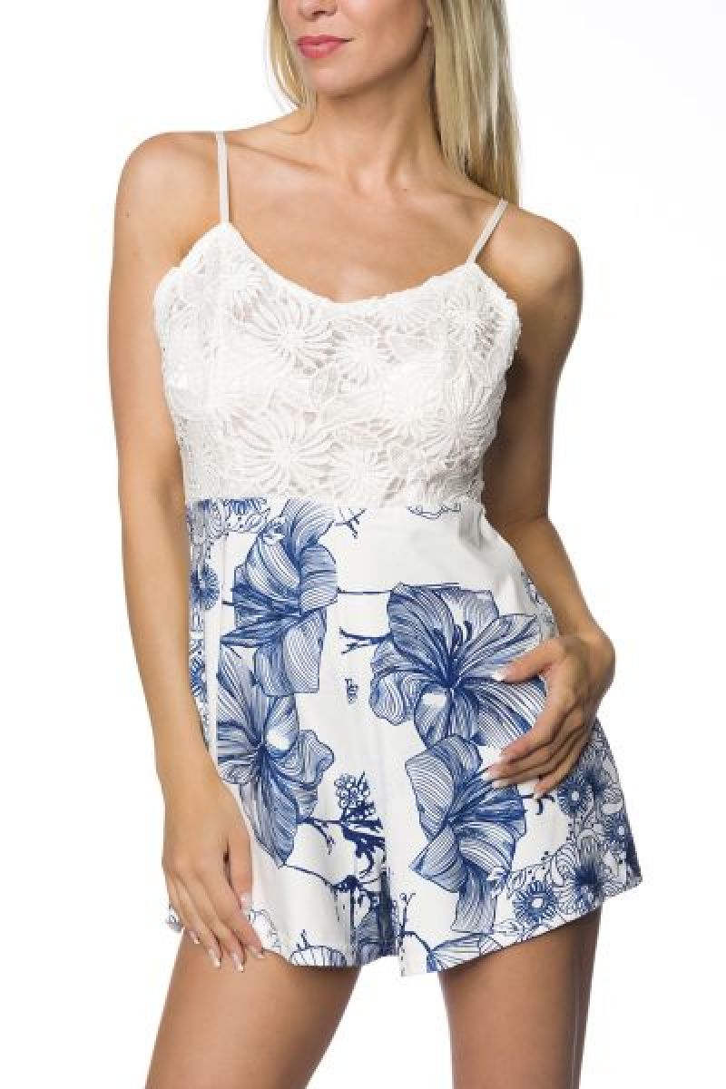 Playsuit weiss-blau 1-14752-001 Playsuit weiss-blau 1-14752-001