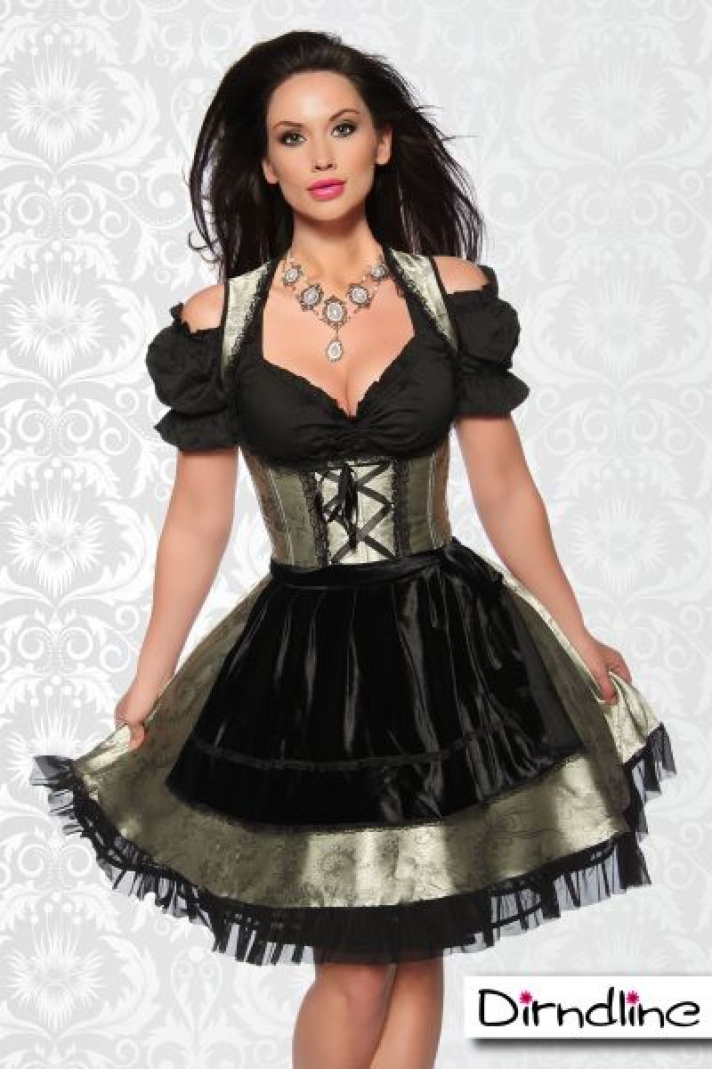 Premium Dirndl aus edlem Jacquard Stoff Premium Dirndl aus edlem Jacquard Stoff