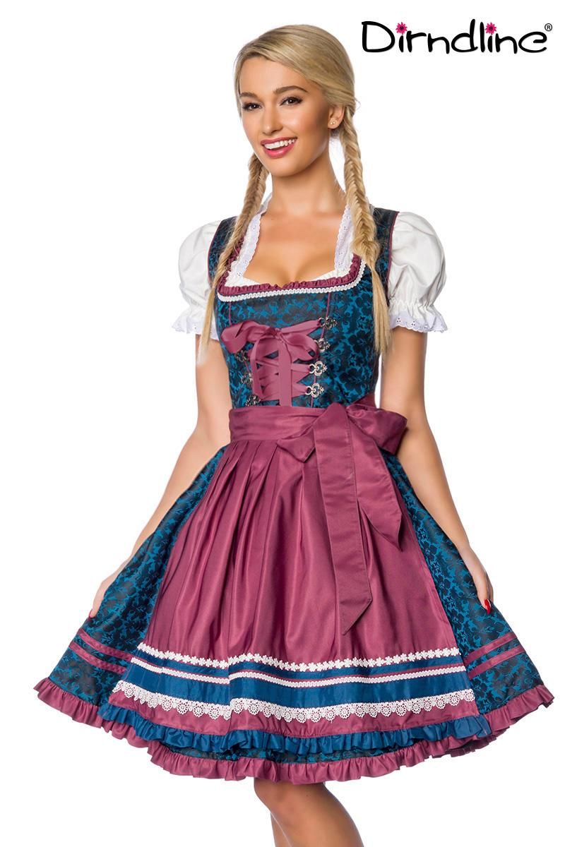 Premium Dirndl blau-dunkelrot 1-70018-298 Premium Dirndl blau-dunkelrot 1-70018-298