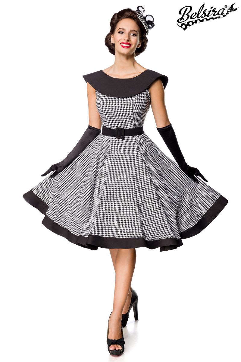 Premium Vintage Swing-Kleid schwarz-weiss 1-50181-010 Premium Vintage Swing-Kleid schwarz-weiss 1-50181-010