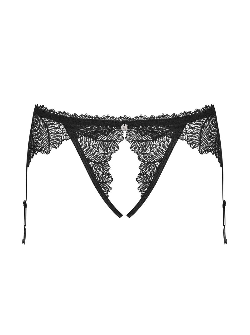 Romanesa Crotchless Garter Belt
