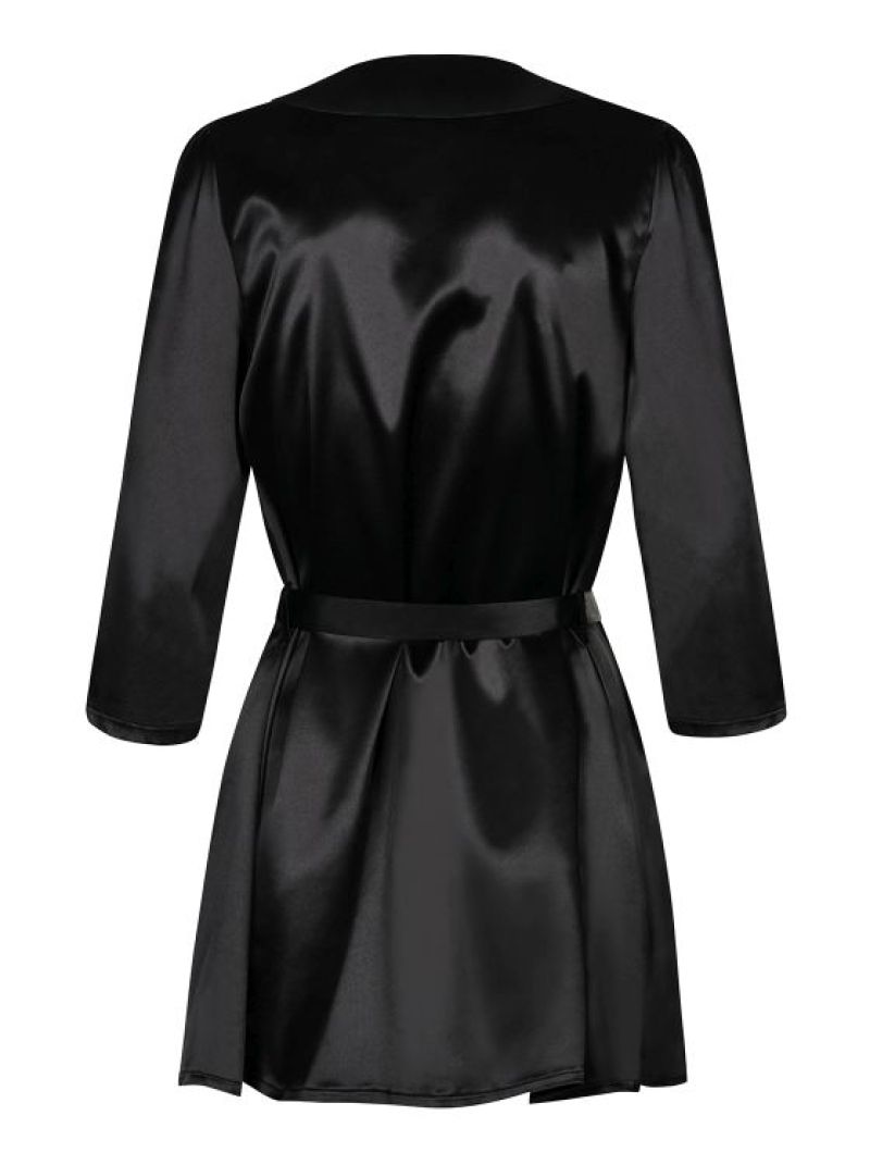 Satinia Robe schwarz