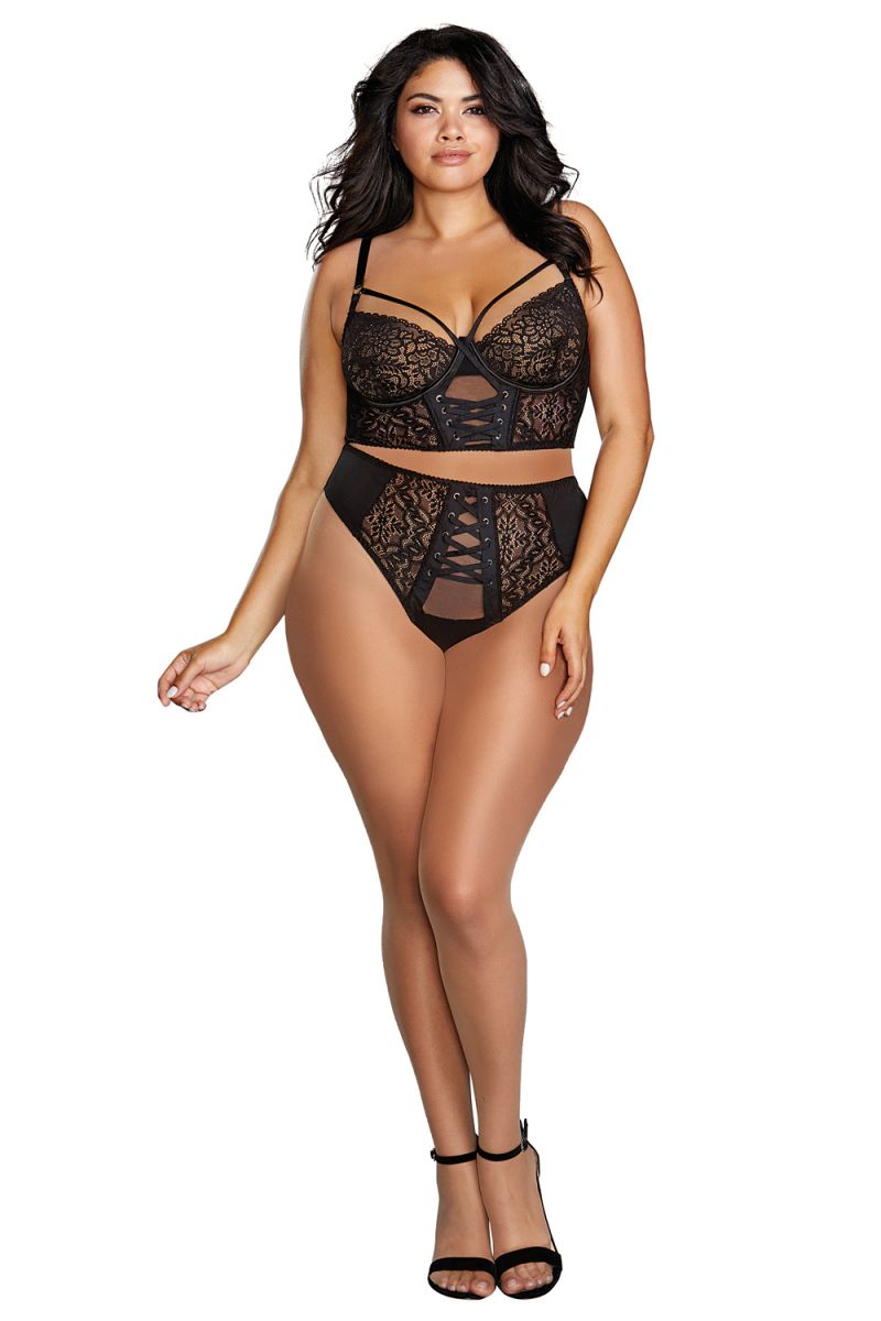 Spitzen-Set DR12163X schwarz Spitzen-Set DR12163X schwarz