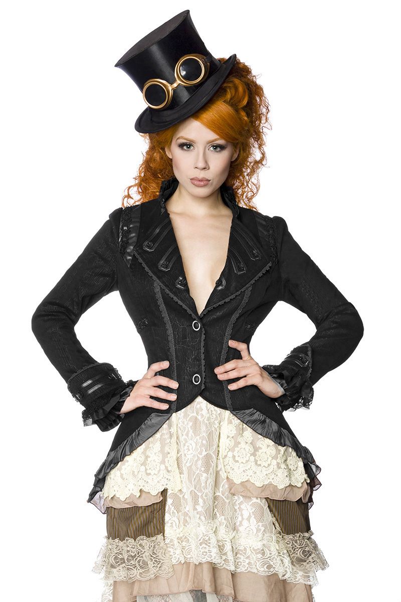 Steampunk-Mantel schwarz 1-13054-002 Steampunk-Mantel schwarz 1-13054-002