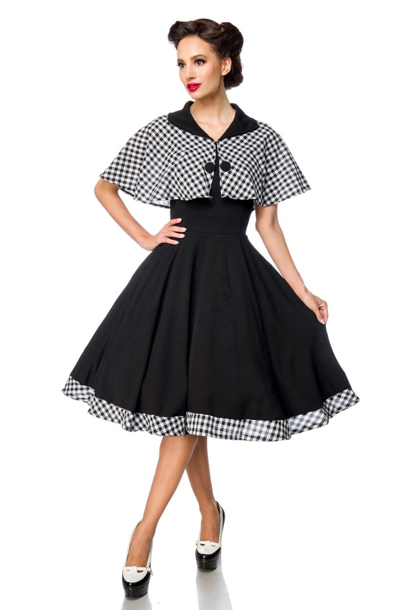 Swing-Kleid mit Cape Swing-Kleid mit Cape