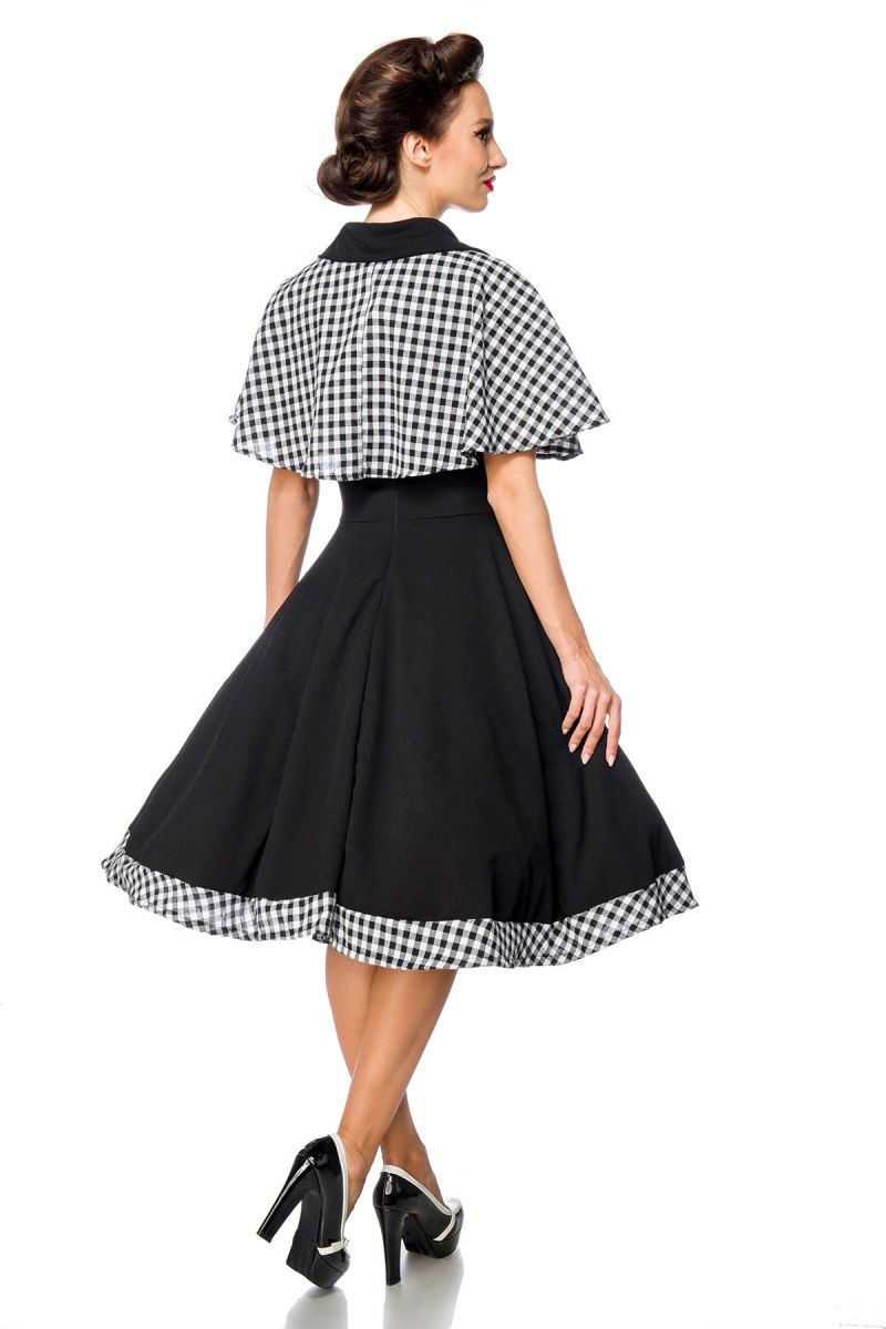 Swing-Kleid mit Cape Swing-Kleid mit Cape